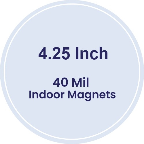 Magnet - 4.25 Inch Diameter Circle - 40 Mil