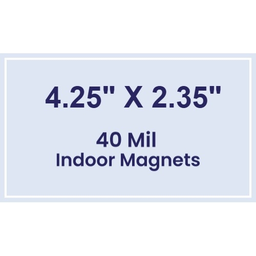 Magnet - 4.25x2.35 Square Corners - 40 Mil