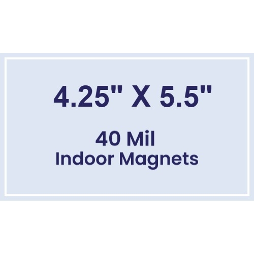 Magnet - 4.25x5.5 Square Corners - 40 Mil