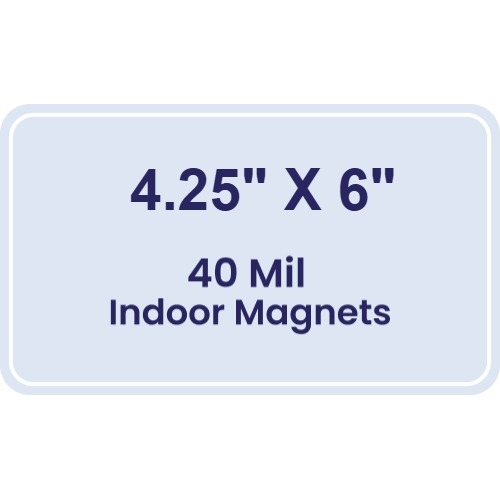 Magnet - 4.25x6 Round Corners - 40 Mil