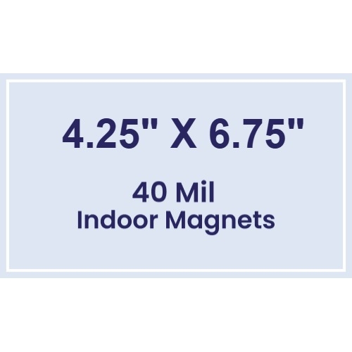 Magnet - 4.25x6.75 Square Corners - 40 Mil