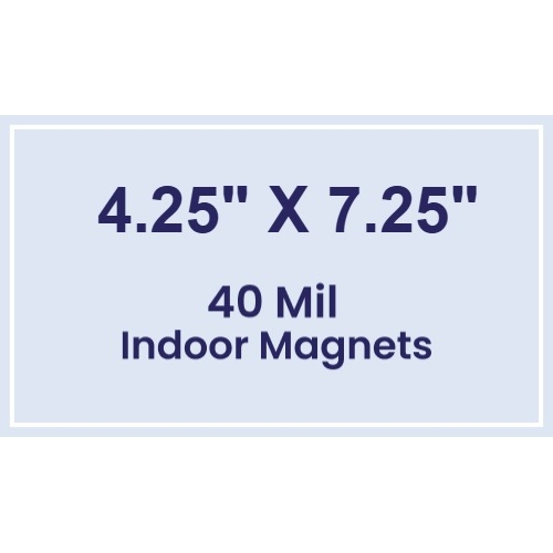Magnet - 4.25x7.25 Square Corners - 40 Mil
