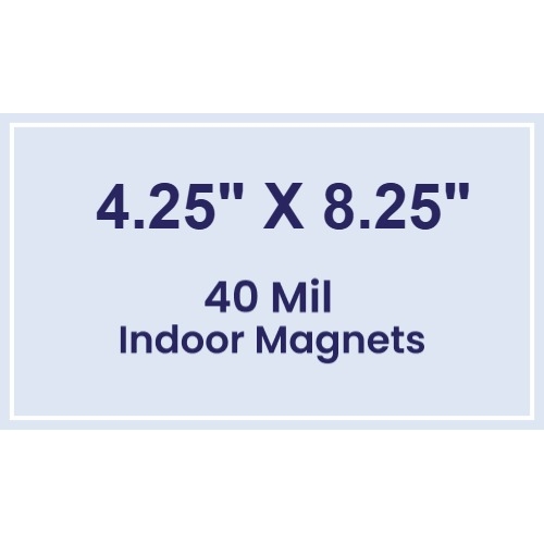 Magnet - 4.25x8.25 Square Corners - 40 Mil