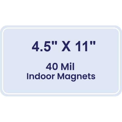 Magnet - 4.5x11 Round Corners - 40 Mil