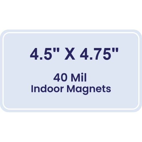 Magnet - 4.5x4.75 Round Corners - 40 Mil