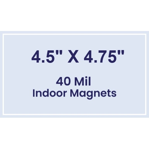 Magnet - 4.5x4.75 Square Corners - 40 Mil