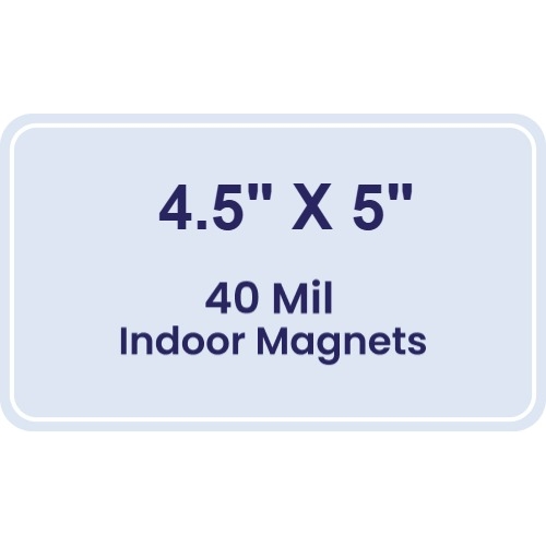 Magnet - 4.5x5 Round Corners - 40 Mil