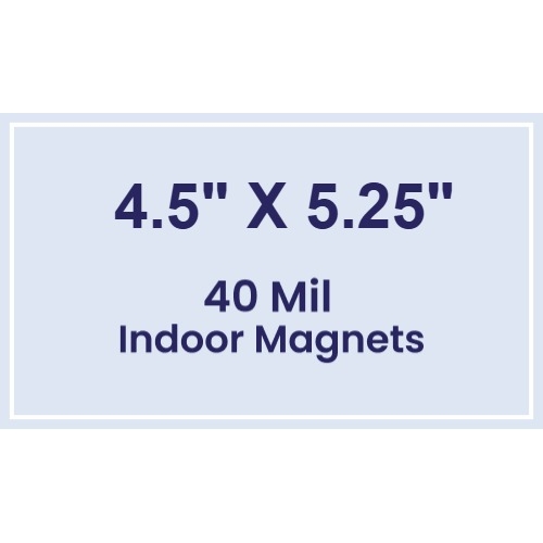 Magnet - 4.5x5.25 Square Corners - 40 Mil