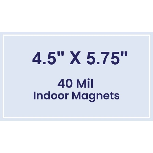 Magnet - 4.5x5.75 Square Corners - 40 Mil