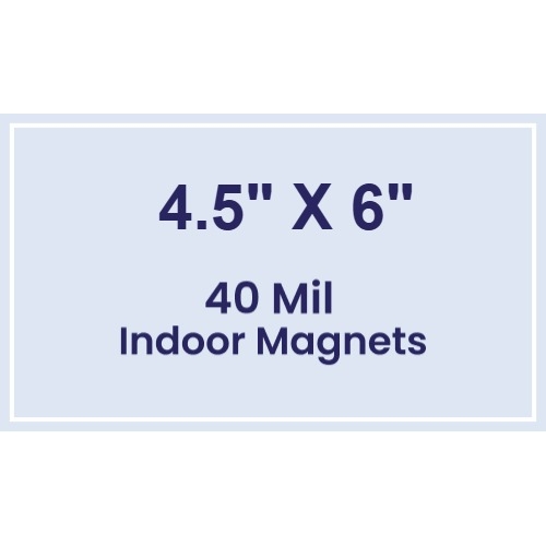 Magnet - 4.5x6 Square Corners - 40 Mil
