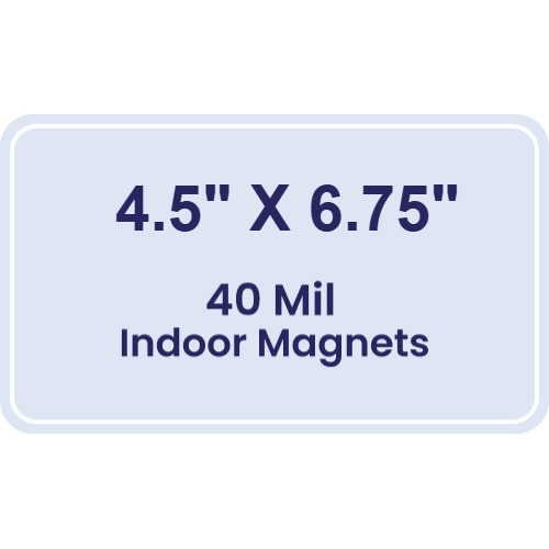 Magnet - 4.5x6.75 Round Corners - 40 Mil