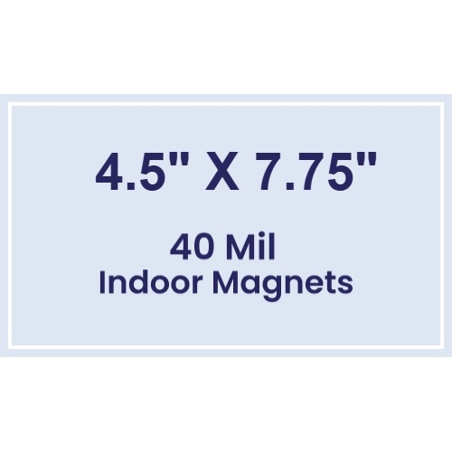 Magnet - 4.5x7.75 Square Corners - 40 Mil