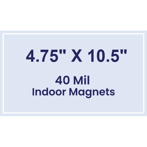 Magnet - 4.75x10.5 Square Corners - 40 Mil