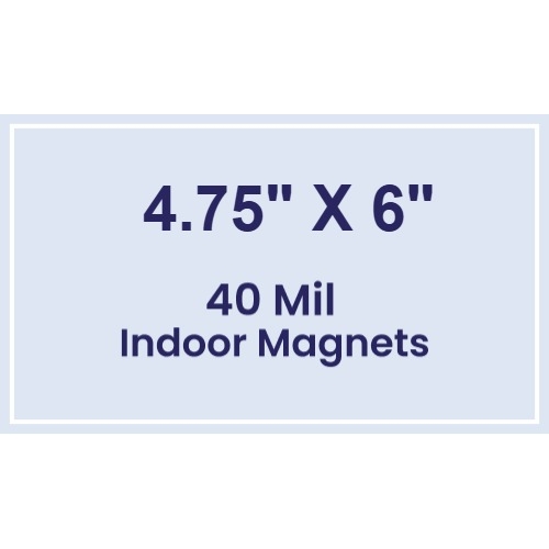 Magnet - 4.75x6 Square Corners - 40 Mil