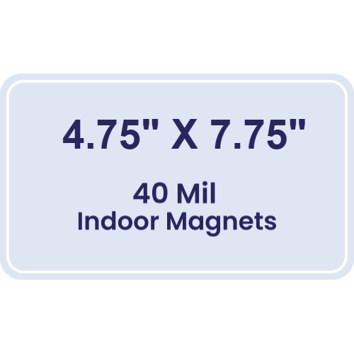 Magnet - 4.75x7.75 Round Corners - 40 Mil