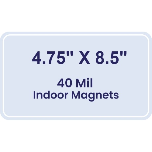 Magnet - 4.75x8.5 Round Corners - 40 Mil