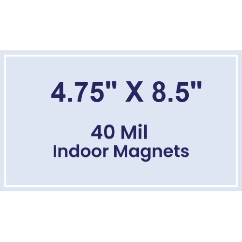 Magnet - 4.75x8.5 Square Corners - 40 Mil