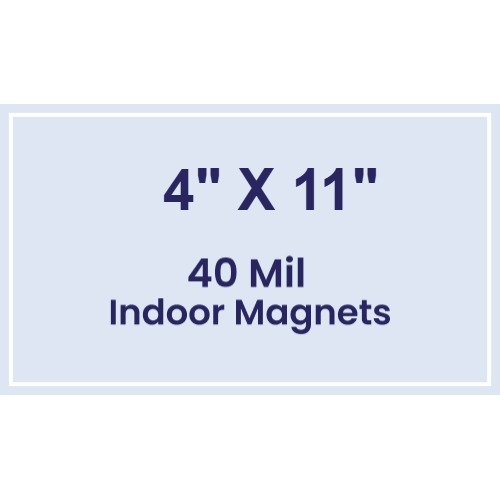 Magnet - 4x11 Square Corners - 40 Mil
