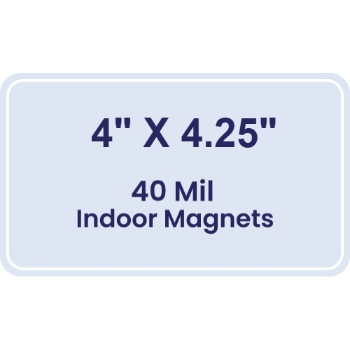 Magnet - 4x4.25 Round Corners - 40 Mil