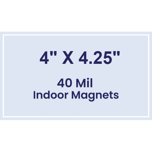 Magnet - 4x4.25 Square Corners - 40 Mil