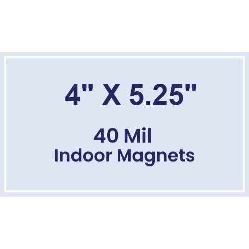 Magnet - 4x5.25 Square Corners - 40 Mil