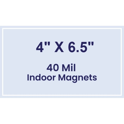 Magnet - 4x6.5 Square Corners - 40 Mil