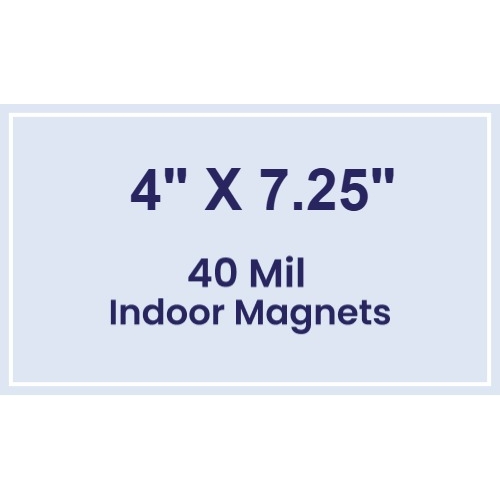 Magnet - 4x7.25 Square Corners - 40 Mil