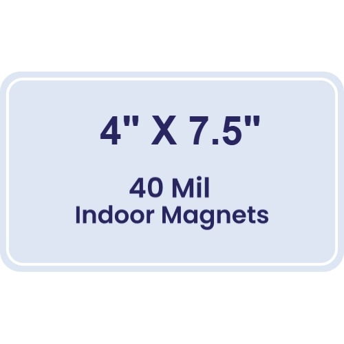 Magnet - 4x7.5 Round Corners - 40 Mil