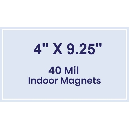 Magnet - 4x9.25 Square Corners - 40 Mil