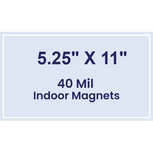 Magnet - 5.25x11 Square Corners - 40 Mil