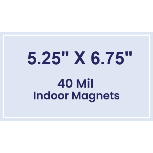 Magnet - 5.25x6.75 Square Corners - 40 Mil