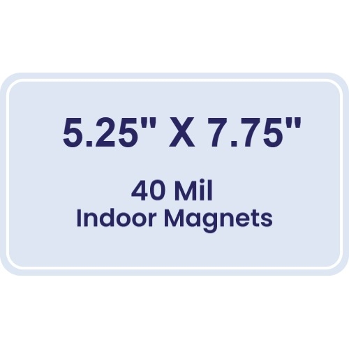 Magnet - 5.25x7.75 Round Corners - 40 Mil