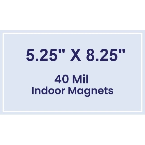 Magnet - 5.25x8.25 Square Corners - 40 Mil
