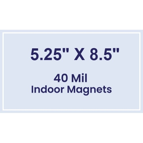 Magnet - 5.25x8.5 Square Corners - 40 Mil