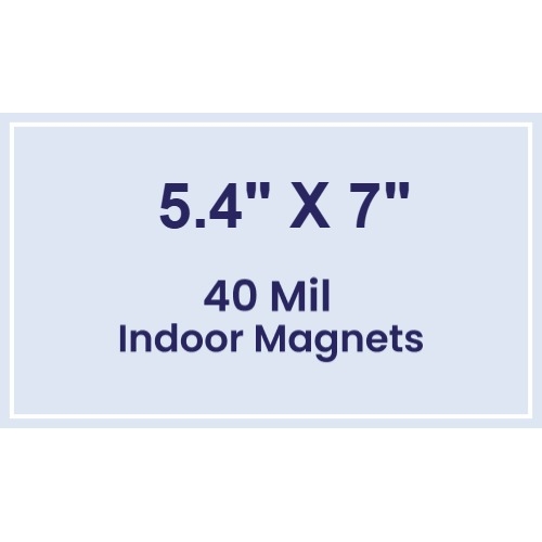 Magnet - 5.4x7 Square Corners - 40 Mil