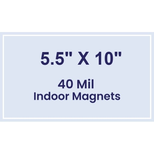 Magnet - 5.5x10 Square Corners - 40 Mil