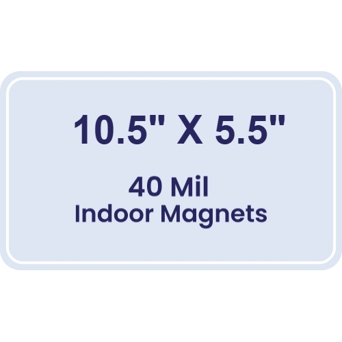 Magnet - 10.5x5.5 Round Corners - 40 Mil