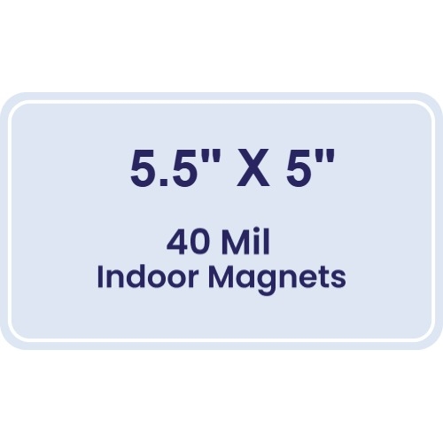 Magnet - 5.5x5 Round Corners - 40 Mil