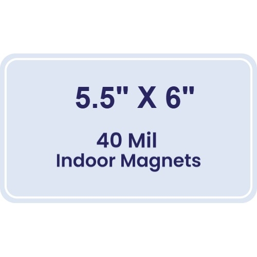 Magnet - 5.5x6 Round Corners - 40 Mil