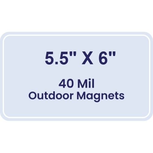 Magnet - 5.5x6 Round Corners - 40 Mil - Outdoor Safe