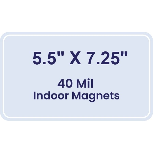 Magnet - 5.5x7.25 Round Corners - 40 Mil