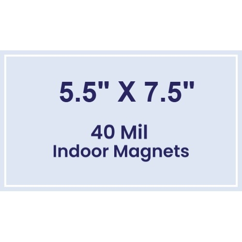 Magnet - 5.5x7.5 Square Corners - 40 Mil