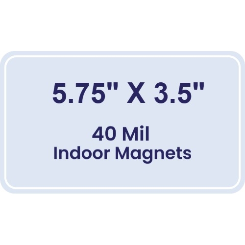 Magnet - 5.75x3.5 Round Corners - 40 Mil