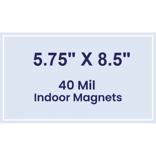Magnet - 5.75x8.5 Square Corners - 40 Mil