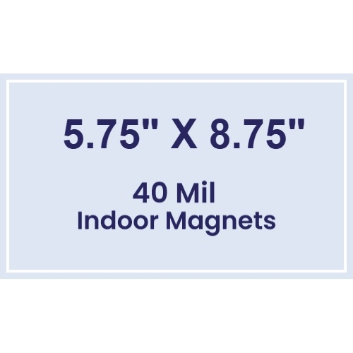 Magnet - 5.75x8.75 Square Corners - 40 Mil
