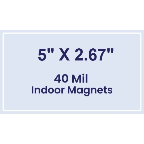 Magnet - 5x2.67 Square Corners - 40 Mil