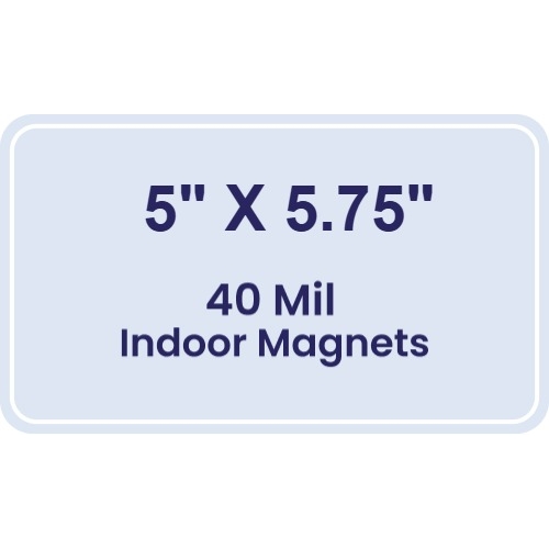 Magnet - 5x5.75 Round Corners - 40 Mil