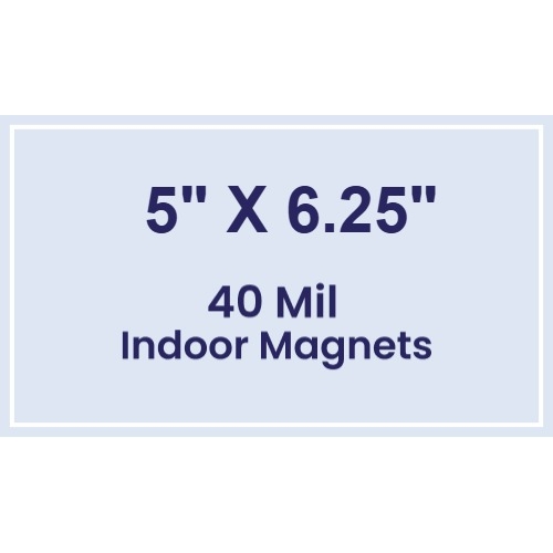 Magnet - 5x6.25 Square Corners - 40 Mil