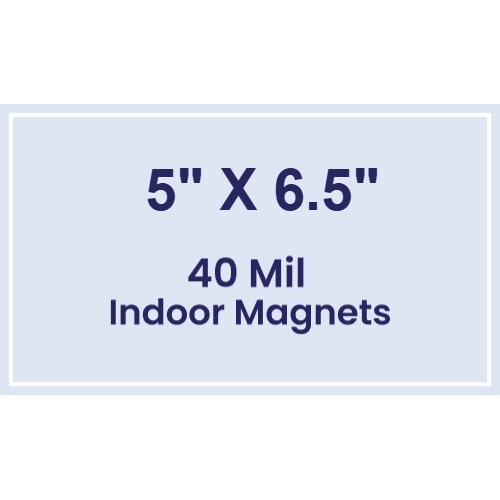 Magnet - 5x6.5 Square Corners - 40 Mil