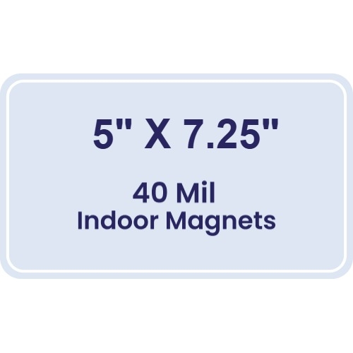 Magnet - 5x7.25 Round Corners - 40 Mil